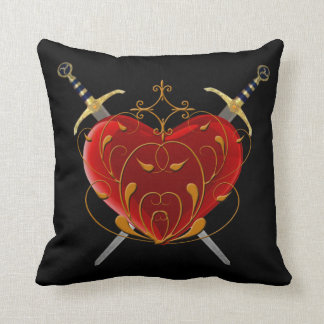 Heart & Daggers Reversible Pillow