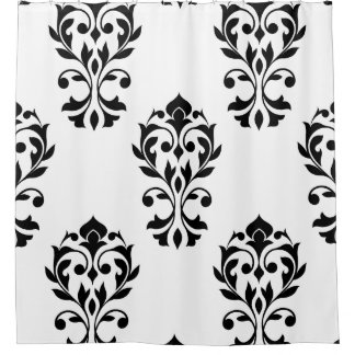 Black And White Damask Shower Curtain damask shower curtains | zazzle Black And White Damask Shower Curtain damask shower curtains | zazzle