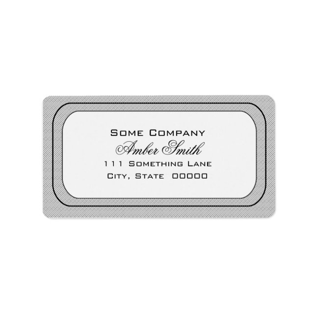 Heart Damask Set (Black And White) Label (Front)