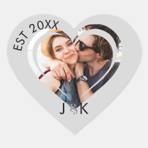 Heart Dating Couple Girlfriend Boyfriend Photo Sticker