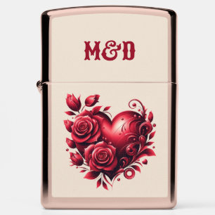 Heart Decoration Zippo Lighter
