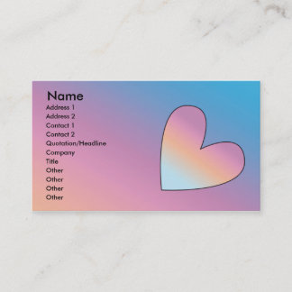 Heart Design Business Card