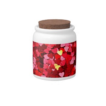 Heart Design Candy Jar by MarblesPictures at Zazzle