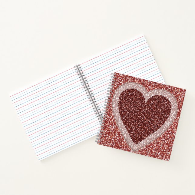 Heart design cover notebook (Inside)