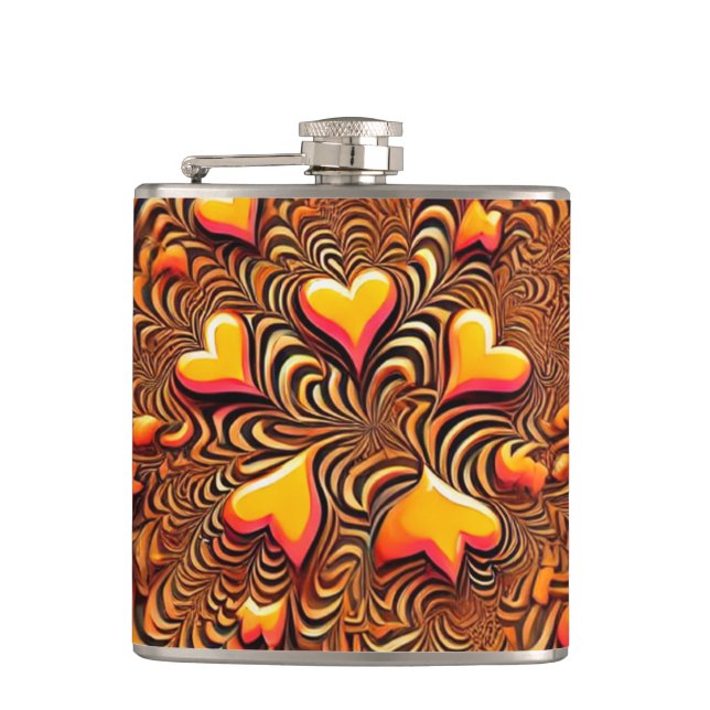 Heart Design Flask (Front)