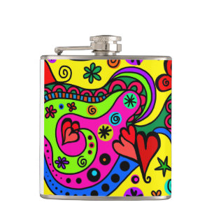 Heart Design Flask