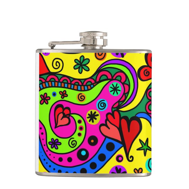 Heart Design Flask (Front)
