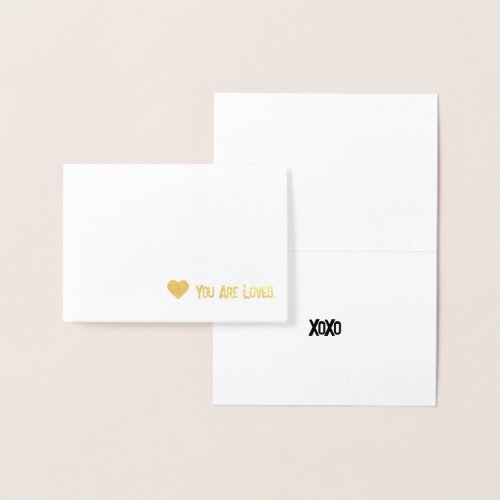 Heart Design  Foil Card