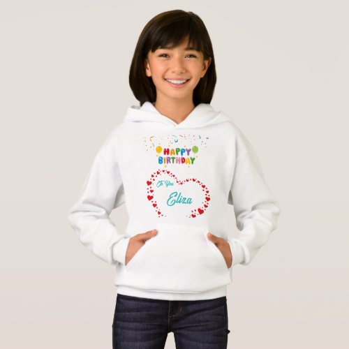 Heart Design Hoodie _ Best Birthday Gift for Girls