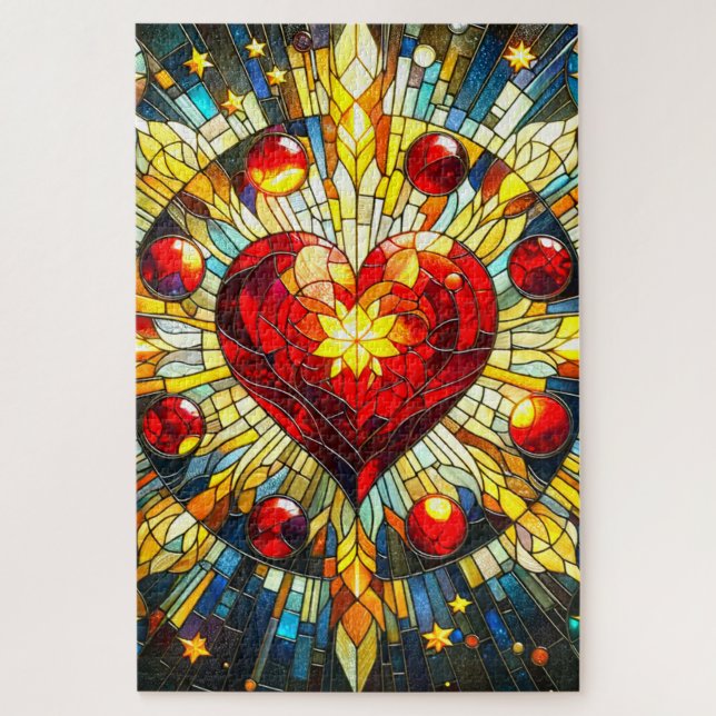 Heart Design Jigsaw Puzzle (Vertical)
