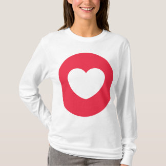Heart design logo tshirt