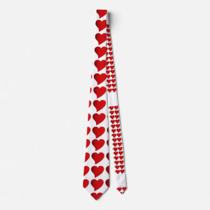 Heart Design Neck Tie