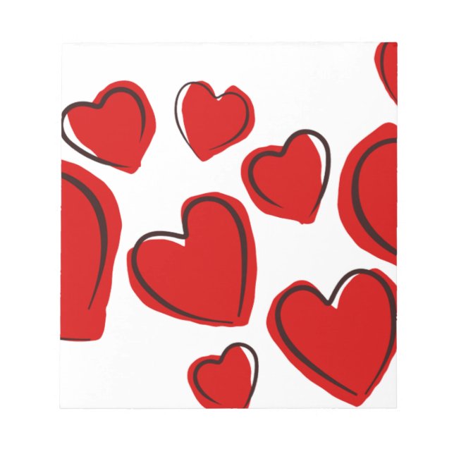 Heart Design Notepad (Front)