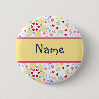 Heart Design Pinback Button