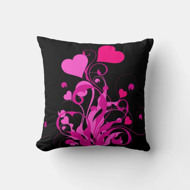 HEART DESIGN THROW PILLOW (Front)