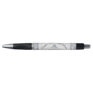 Heart Diamond Design Personalized Pens for Wedding