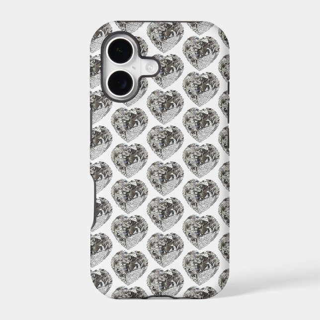Heart Diamond Iphone Case (Back)