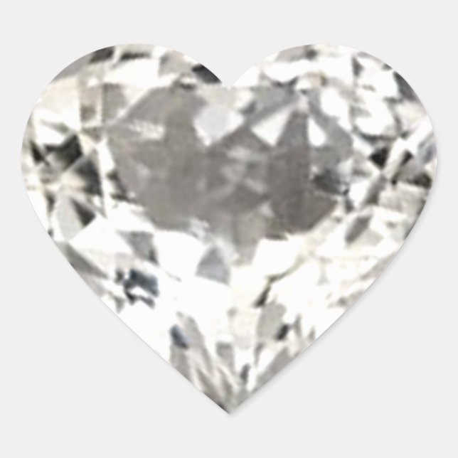 Heart Diamond Print Sticker (Front)