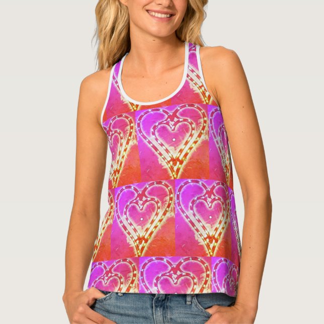 Heart Diamond Tank Top (Front)