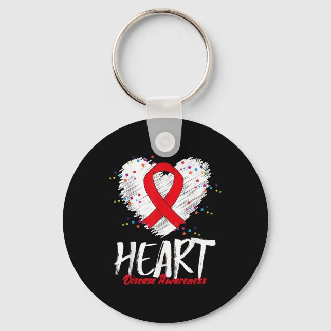 Heart Disease Awareness _2  Keychain (Front)
