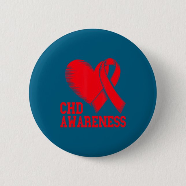 Heart Disease Awareness  Button (Front)