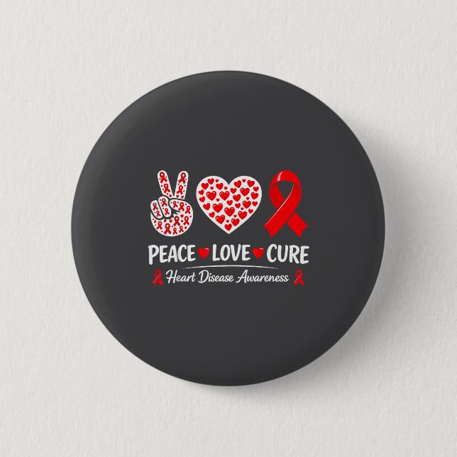 Heart Disease Awareness  Button (Front)