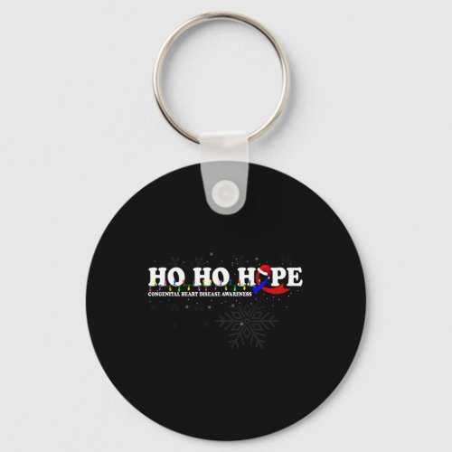 Heart Disease Awareness Christmas Wish  Keychain