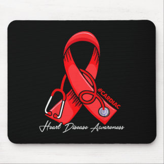 Heart Disease Awareness Go Red Cardiologist Nurse  Mouse Pad