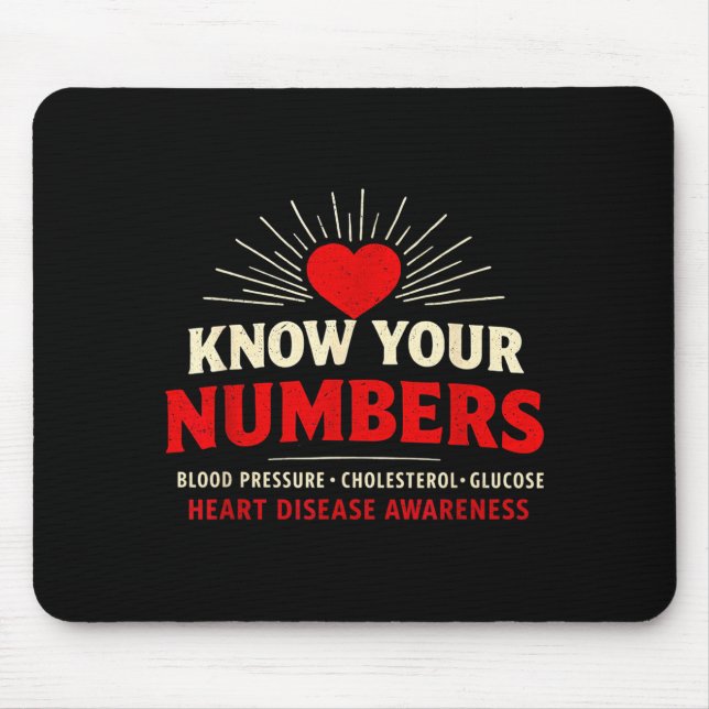 Heart Disease Awareness Go Red In February Health  Mouse Pad (Front)