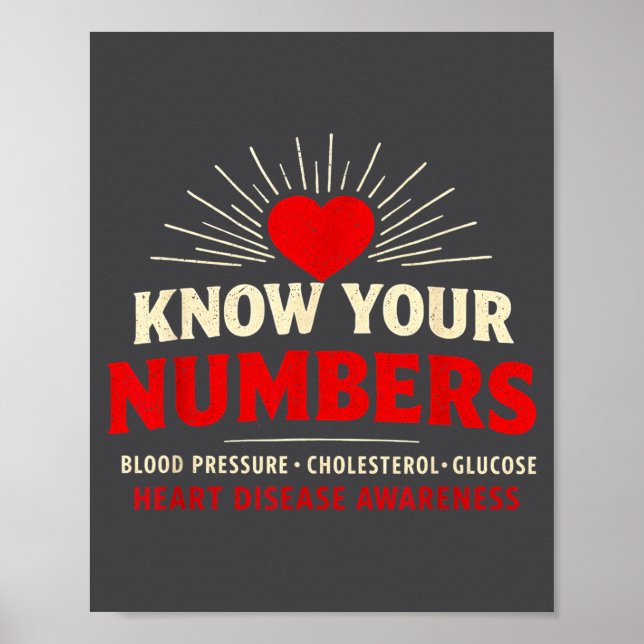 Heart Disease Awareness Go Red In February Health  Poster (Front)