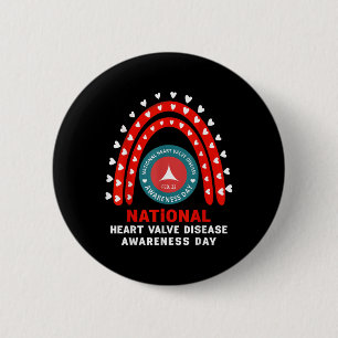 Heart Disease Awareness - Heart Valve Disease Awar Button