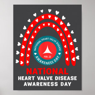 Heart Disease Awareness - Heart Valve Disease Awar Poster