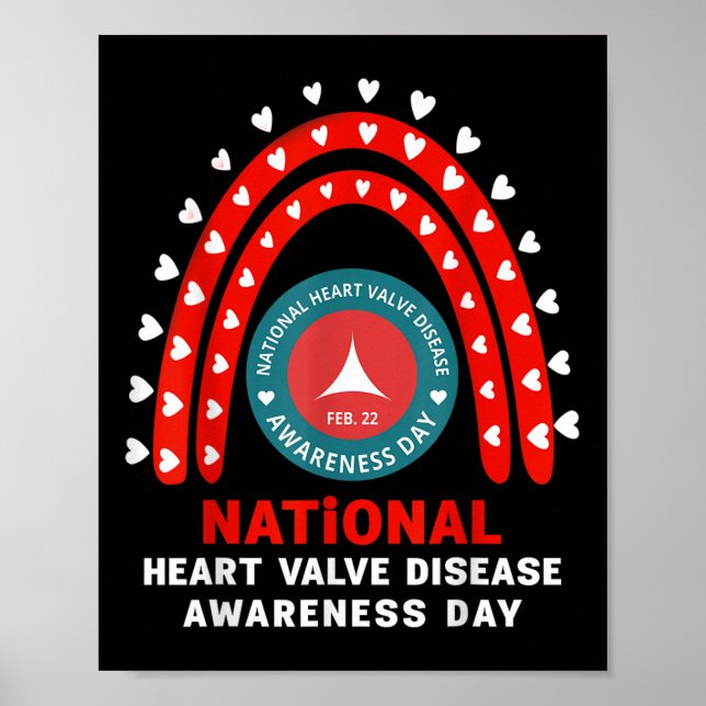 Heart Disease Awareness - Heart Valve Disease Awar Poster (Front)