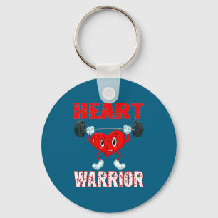 Heart Disease Awareness Heart Warrior Wear Red Hea Keychain