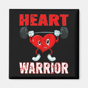 Heart Disease Awareness Heart Warrior Wear Red Hea Magnet