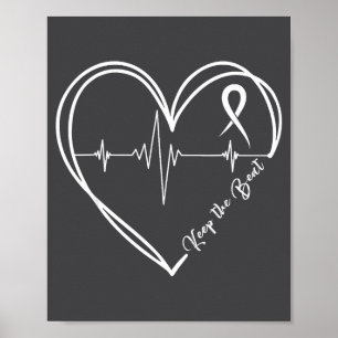 Heart Disease Awareness Heartbeat Chd Wear Red Hea Poster