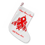 Heart Disease Awareness Hope For a Cure Small Christmas Stocking