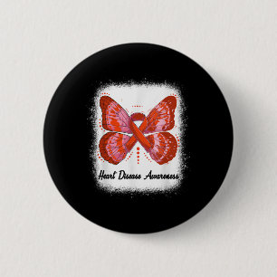 Heart Disease Awareness In February We Wear Red Bu Button