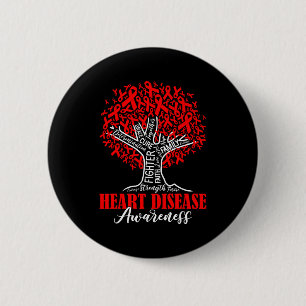 Heart Disease Awareness Month Fighter Tree With Re Button