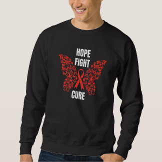 Heart Disease Awareness Month Hope Fight Cure Hear Sweatshirt