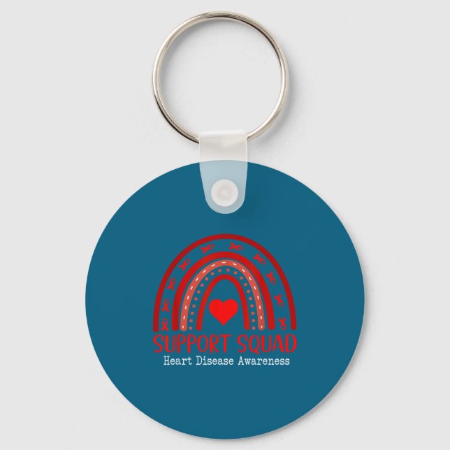 Heart Disease Awareness Month Open Heart Diseases  Keychain (Front)