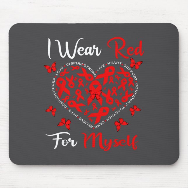 Heart Disease Awareness Month Open Heart Diseases  Mouse Pad (Front)