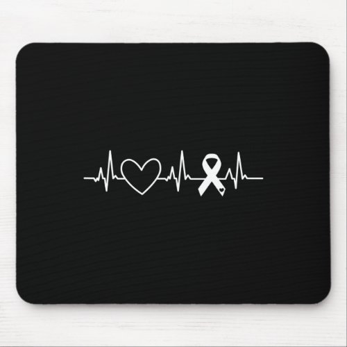 Heart Disease Awareness Month Ribbon Go Red Heart  Mouse Pad