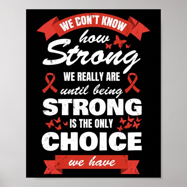 Heart Disease Awareness Month Strong Heart Health  Poster (Front)