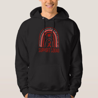 Heart Disease Awareness Month Support Squad Heart  Hoodie