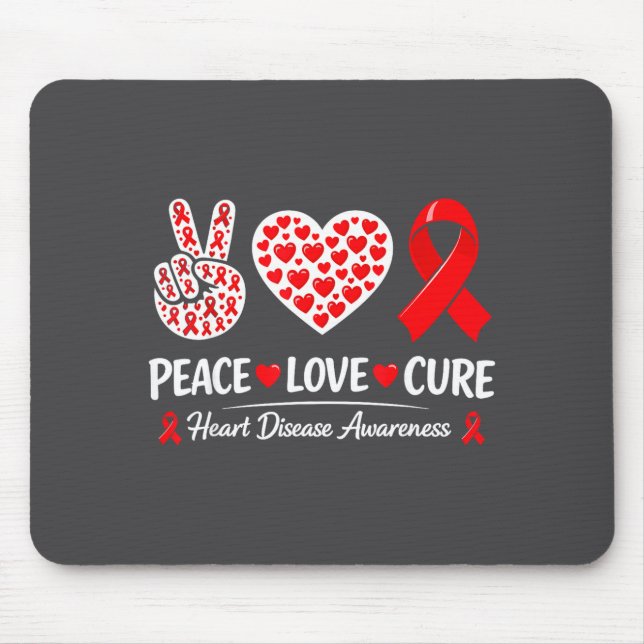 Heart Disease Awareness  Mouse Pad (Front)