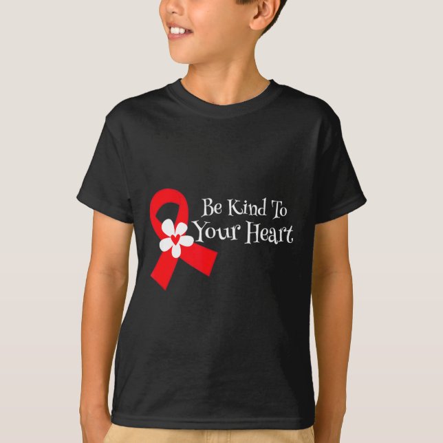 Heart Disease Awareness Shirt Heart Health Month  (Front)