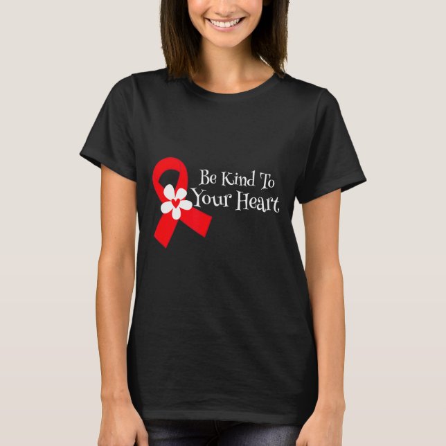 Heart Disease Awareness Shirt Heart Health Month  (Front)