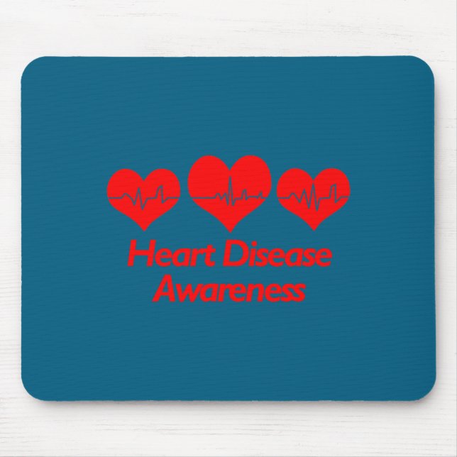 Heart Disease Awareness Shirt - Heart Health  Mouse Pad (Front)