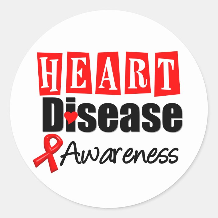 Heart Disease Awareness Stickers